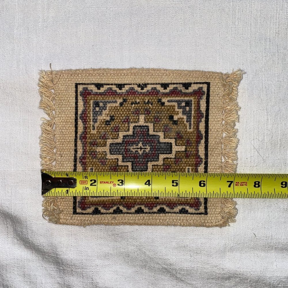 Southwest Motif Stenciled Coaster Rug - Picture 8 of 9